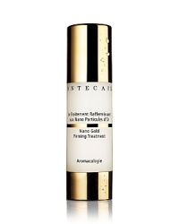 Nano Gold Firming Treatment is pure and powerful 24k gold–infused moisturizer that delivers immediate comfort and hydration, while firming skin and providing a 45% reduction in the appearance of wrinkles. By harnessing the power of nano technology, energy flow at the molecular level is increased, allowing oxygen and nutrients to repair and strengthen skin. Skin is protected from future age aggression, density is restored and elasticity is sustained.