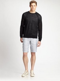 Defined by expert craftsmanship and attention to detail, this trouser short features timeless seersucker construction.Waistband with belt loopsDual angled pocketsZip fly with button closureBack welt pocketsAbout 11½ from waist to hemCottonMachine washImported Defined by expert craftsmanship and attention to detail, this trouser short features timeless seersucker construction.Waistband with belt loopsDual angled pocketsZip fly with button closureBack welt pocketsAbout 11½ from waist to hemCottonMachine washImported