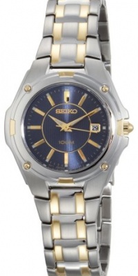 Seiko Women's SXDB46 Two-Tone Blue Dial Dress Watch Seiko Women's SXDB46 Two-Tone Blue Dial Dress Watch