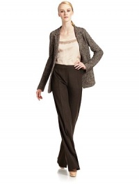 THE LOOKNotch lapelLong sleevesSingle-breastedTwo-button closurePatch pockets at waistTHE FITAbout 23½ from shoulder to hemTHE MATERIAL37% wool/27% cotton/25% alpaca/8% polyester/3% other fibersFully linedCARE & ORIGINDry cleanMade in ItalyModel shown is 5'9½ (176cm) wearing US size 4. THE LOOKNotch lapelLong sleevesSingle-breastedTwo-button closurePatch pockets at waistTHE FITAbout 23½ from shoulder to hemTHE MATERIAL37% wool/27% cotton/25% alpaca/8% polyester/3% other fibersFully linedCARE & ORIGINDry cleanMade in ItalyModel shown is 5'9½ (176cm) wearing US size 4.