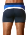 Stay sleek and comfortable in the water or out with these brief swim shorts from Nike.