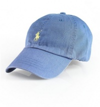 Ralph Lauren Mens Classic Sport Cap W/ Ball Cap Hat - Blue/Ylw - Ralph Lauren Mens Classic Sport Cap W/ Ball Cap Hat - Blue/Ylw -