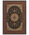 Offering timeless Persian-inspired patternwork in a simply stunning ebony, cream and gold palette, the Tamena area rug from Couristan brings intricate beauty to your floors. Woven of heat-set Courton™ polypropylene, a synthetic fiber that's meticulously crafted for durability.