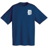 Detroit Tigers Official Wordmark Short Sleeve T-Shirt, Navy Blue