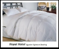 Royal Hotel's 1200-Thread-Count King Size White Siberian Goose Down Comforter 100 percent Egyptian-Cotton 1200 TC - 750FP - 50Oz - Stripe White Royal Hotel's 1200-Thread-Count King Size White Siberian Goose Down Comforter 100 percent Egyptian-Cotton 1200 TC - 750FP - 50Oz - Stripe White