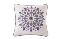 Echo Marrakesh 18-Inch by 18-Inch Polyester Fill Pillow, Ease, White Echo Marrakesh 18-Inch by 18-Inch Polyester Fill Pillow, Ease, White
