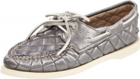 Sperry Top-Sider Women's A/O Quilted Lace-Up Flat,Pewter,8 M US Sperry Top-Sider Women's A/O Quilted Lace-Up Flat,Pewter,8 M US