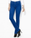 Designed with a sleek straight leg, a timeless corduroy pant is crafted with a hint of stretch to flatter the figure.