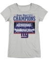 You're more likely to read the sports section than celebrity gossip. Prove you are proud of your boys in blue with this New York Giants commemorative Super Bowl t-shirt from Reebok. (Clearance)