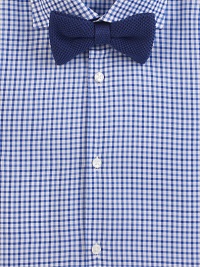 A waffle-textured silk weave in a simple, solid color bow tie.SilkDry cleanMade in Italy