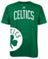 GO TEAM! Show off your fave basketball's team and colors in this Boston Celtics tee by adidas.