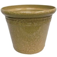 Garden Odyssey PLYFP72612BB2 Glazed Milano Planter, Crackled Gold, 12-Inch Garden Odyssey PLYFP72612BB2 Glazed Milano Planter, Crackled Gold, 12-Inch