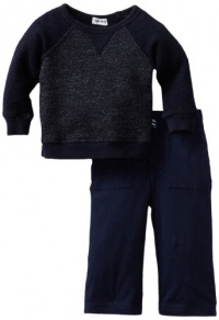 Splendid Littles Baby-Boys Newborn Charcoal French Terry Sweatshirt Set, Navy, 12-18 Months Splendid Littles Baby-Boys Newborn Charcoal French Terry Sweatshirt Set, Navy, 12-18 Months