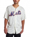 MLB New York Mets David Wright Ivory/Royal Alternate Short Sleeve 6 Button Synthetic Replica Baseball Jersey Spring 2012 Men's