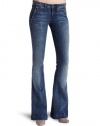 7 For All Mankind Women's Jiselle Zip Pocket Flare Jean in Kittenger