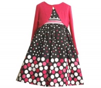 Size-6X BNJ-4415B 2-Piece FUCHSIA-PINK BLACK WHITE GRADIENT DOT BORDER PRINT Special Occasion Flower Girl Party Dress and Jacket/Shrug Set,B34415 Bonnie Jean LITTLE GIRLS Size-6X BNJ-4415B 2-Piece FUCHSIA-PINK BLACK WHITE GRADIENT DOT BORDER PRINT Special Occasion Flower Girl Party Dress and Jacket/Shrug Set,B34415 Bonnie Jean LITTLE GIRLS