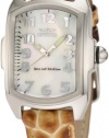 Invicta Women's 1895 Lupah White Mother-Of-Pearl Dial Brown Patent Leather With Alligator Pattern Watch