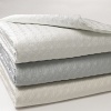 Hudson Park Collection Cross Diamond Quilted Ivory King Pillowsham