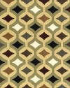 Area Rug 3x5 Rectangle Contemporary Sage Color - Momeni Elements Rug from RugPal