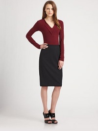 Super-soft, a design featuring a double v-neck and v-back with a classic fit.V-neckLong sleevesPull-on styleAbout 24 from shoulder to hem88% polyamide/12% elastaneHand washImported Model shown is 5'11 (180cm) wearing US size Small. Super-soft, a design featuring a double v-neck and v-back with a classic fit.V-neckLong sleevesPull-on styleAbout 24 from shoulder to hem88% polyamide/12% elastaneHand washImported Model shown is 5'11 (180cm) wearing US size Small.