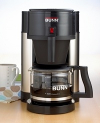 Distinct contemporary style. Bold exhilarating flavor. This iconic brewer makes flawless cups of coffee, and fast – a full pot is ready in just three minutes! All the while, an internal thermostat keeps water at the ideal temperature for a consistently perfect brew. Limited warranty. Model NHBB. Distinct contemporary style. Bold exhilarating flavor. This iconic brewer makes flawless cups of coffee, and fast – a full pot is ready in just three minutes! All the while, an internal thermostat keeps water at the ideal temperature for a consistently perfect brew. Limited warranty. Model NHBB.