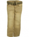 Epic Threads Skinny Jeans with Belt Khaki 12