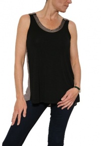 Robbi & Nikki Women's Jersey Mesh Tank Top Robbi & Nikki Women's Jersey Mesh Tank Top
