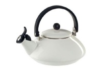 Le Creuset Enamel-on-Steel Zen 1-2/3-Quart Teakettle, White Le Creuset Enamel-on-Steel Zen 1-2/3-Quart Teakettle, White