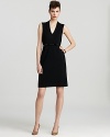 This kate spade new york dress offers a sophisticated take on the LBD with a clean silhouette and crisp tailoring. Pair with polished pumps and a dash of pearls.