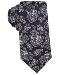 Paisley on this Ben Sherman silk tie makes any classic style pop.