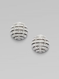 EXCLUSIVELY AT SAKS. Raised domes of pavé crystals lend subtle sparkle to every look.Crystal Rhodium plating Diameter, about ½ Post and clutch backs Imported EXCLUSIVELY AT SAKS. Raised domes of pavé crystals lend subtle sparkle to every look.Crystal Rhodium plating Diameter, about ½ Post and clutch backs Imported