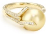 TARA Pearls Oscar Collection Gold South Sea 10x11mm Pearl Ring, Size 7