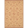 Couristan 1583/1112 Recife Veranda 8-Feet 6-Inch by 13-Feet Rug, Natural and Terra Cotta