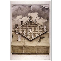 NMR 24195 Folded Chess Set Decorative Poster