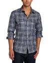 Michael Kors Men's Dixon Check Contrast Detail Two Pocket Shirt