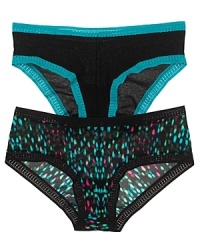 No more panty lines with OnGossamer's mesh boyshorts. Now in solids and prints with contrasting lace trim. Style #3136.