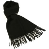 Men's Winter Ski Soft Cashmere Feel Scarf Solid Black