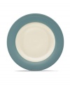 Make everyday meals a little more fun with Colorwave dinnerware from Noritake. Mix and match these turquoise-rimmed dinner plates with coupe and square pieces for a tabletop that's endlessly stylish.