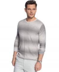 This lightweight sweater from Calvin Klein elevates your casual look when the summer sun goes down. This lightweight sweater from Calvin Klein elevates your casual look when the summer sun goes down.