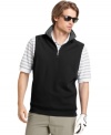 Designed to wick moisture away from your skin, this stylish Izod vest will have you looking and staying cool on the golf course.