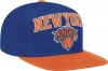 NBA New York Knicks Wool Blend Adjustable Snapback Hat, One Size,Blue/Orange