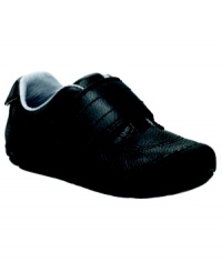 Cute, comfy class. He can toddle in high style with these shoes from Stride Rite, with rounded edges and hook-and-loop closure for safety and comfort. Cute, comfy class. He can toddle in high style with these shoes from Stride Rite, with rounded edges and hook-and-loop closure for safety and comfort.