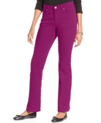 Brighten up your wardrobe with Charter Club's vibrant curvy-fit jeans! Brighten up your wardrobe with Charter Club's vibrant curvy-fit jeans!