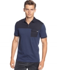 More modern than preppy, this polo from Calvin Klein fits your style to a tee.