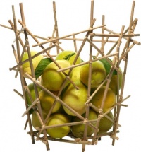 Blow-Up Bamboo Citrus Basket by Fratelli Campana