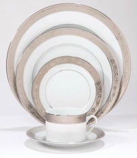 Philippe Deshoulieres Trianon Platinum Cream Soup Saucer Philippe Deshoulieres Trianon Platinum Cream Soup Saucer