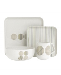 Shape up with Sketch dinnerware from Salt&Pepper. Round, square and rectangular essentials appeal first for their incredible durability but also because the quiet earth tones and cool graphic style make everyday meals feel anything but ordinary. Shape up with Sketch dinnerware from Salt&Pepper. Round, square and rectangular essentials appeal first for their incredible durability but also because the quiet earth tones and cool graphic style make everyday meals feel anything but ordinary.
