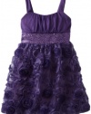 Ruby Rox Kids Girls 7-16 Soutache Dress, Purple, 16