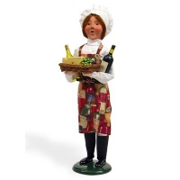 Chef with Wine and Cheese Figurine Chef with Wine and Cheese Figurine