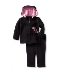 Calvin Klein Baby-Girl's Infant Hooded Pant Set, Black, 24 Months Calvin Klein Baby-Girl's Infant Hooded Pant Set, Black, 24 Months